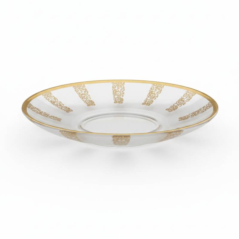 Lot De 6 Verres à Thé Avec Sous-Tasses