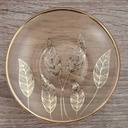 Lot De 6 Verres à Thé Avec Sous-Tasses - Motif Feuilles