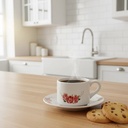 Service à Table 20 Pièces en Porcelaine - Floral Rose