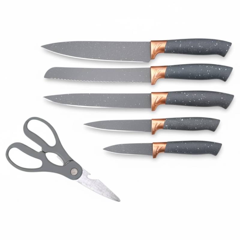 Set d'ustensiles de cuisine 19 pièces en silicone - Gris