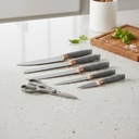 Set d'ustensiles de cuisine 19 pièces en silicone - Gris