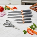 Set d'ustensiles de cuisine 19 pièces en silicone - Gris