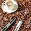 Mousseur à Lait 2 en 1 Rechargeable Florence 4W 9000RPM Blanc