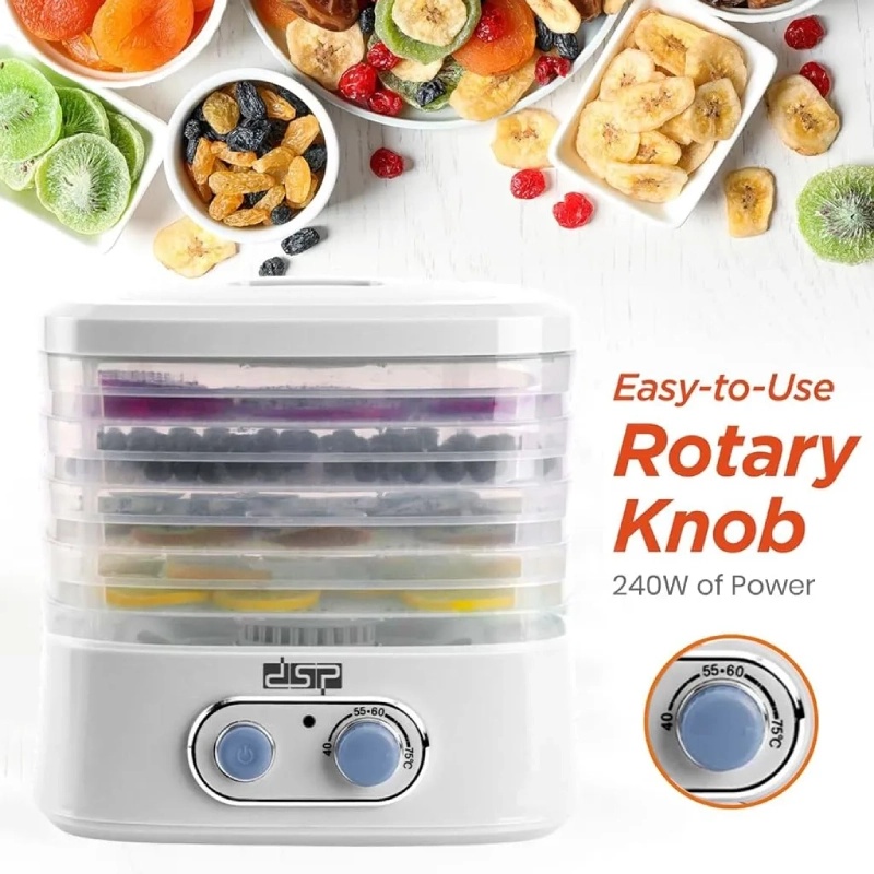 Déshydrateur Alimentaire DSP a 5 Etages 75°C 240W