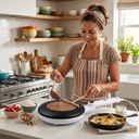 Machine à Crêpes DSP – 20 cm – 650W – Blanc