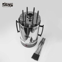Barbecue Électrique Vertical DSP 6 Fourchettes 1000W – Rotation Automatique