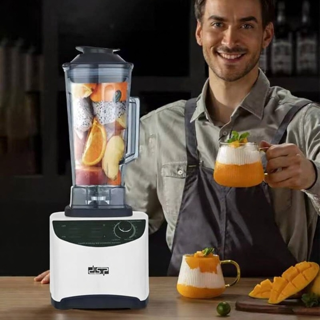 Blender électrique multifonction DSP - 1800W - 2L- Blanc