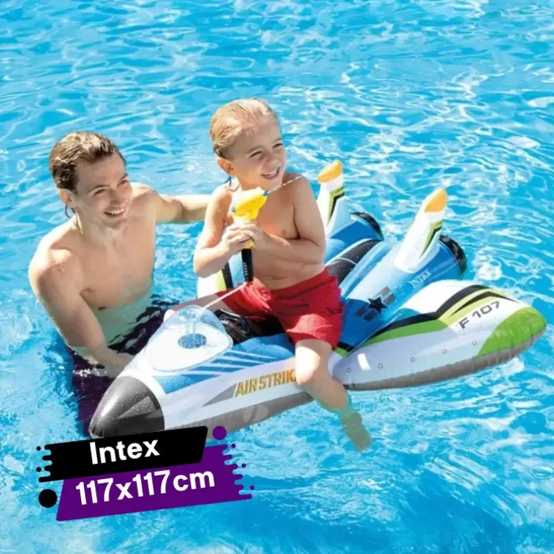 [IV57536-B-GO] Véhicules porteurs pour avion à pistolet à eau Intex -117 X 117 cm -Bleu.webp