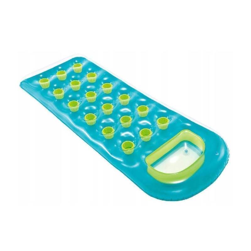 [MI2883-7GO-Vert] Matelas de plage gonflable INTEX 188x71 Cm (Vert)