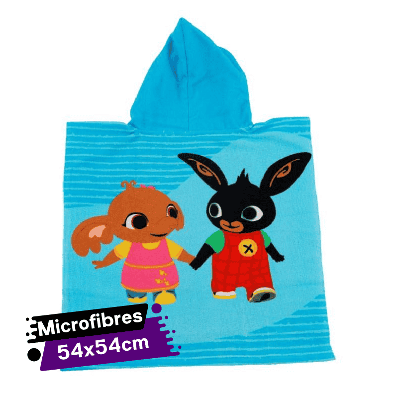 Cape de bain à Capuche pour Plage - Enfant - 54 x 54 cm