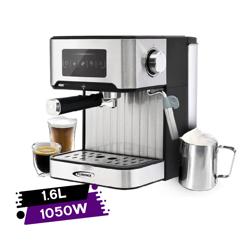 [AG6837-GO] Machine À Café Expresso Cappuccino Latté FLORENCE 1050W 1.6 L