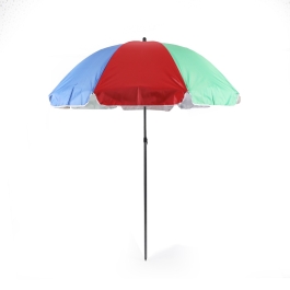 Parasol plage 2,6 mètres Multicolore