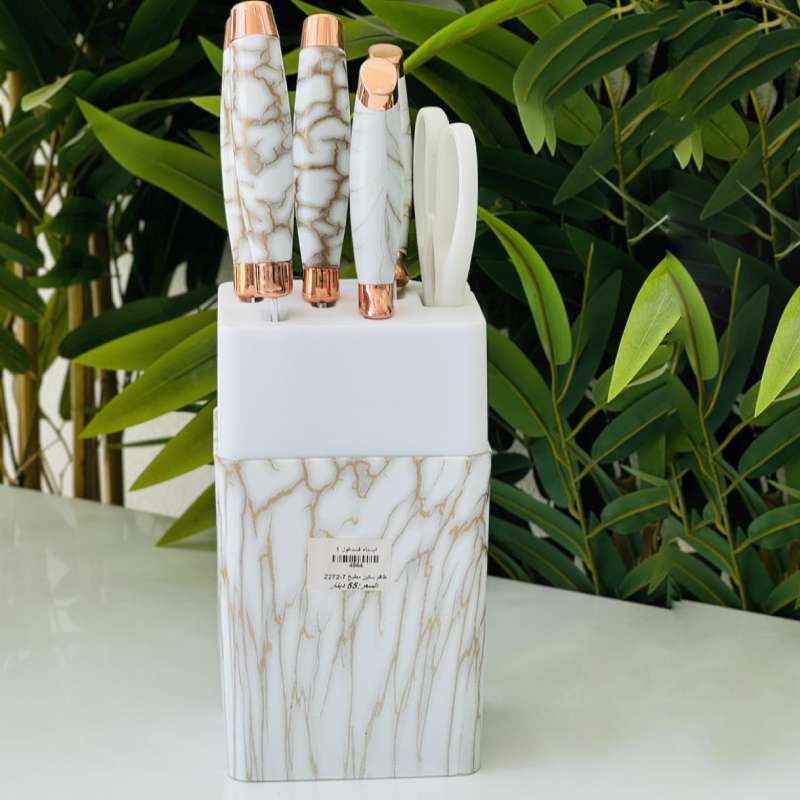 Ensemble De Couteaux De Cuisine Avec Support BOBSSEN 7 Pièces