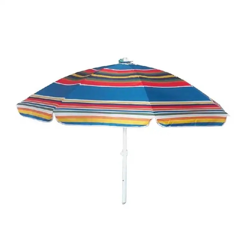 Parasol de plage en tissue anti UV -1,8 Mètres - Multicolore