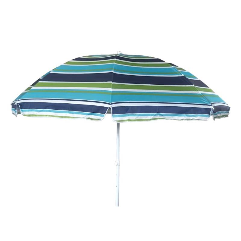 Parasol de plage en Tissue anti UV - 2,4 Métres - Multicolore
