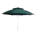 Parasol De Plage Double Chapeau 2,1 Mètres - En tissue anti UV