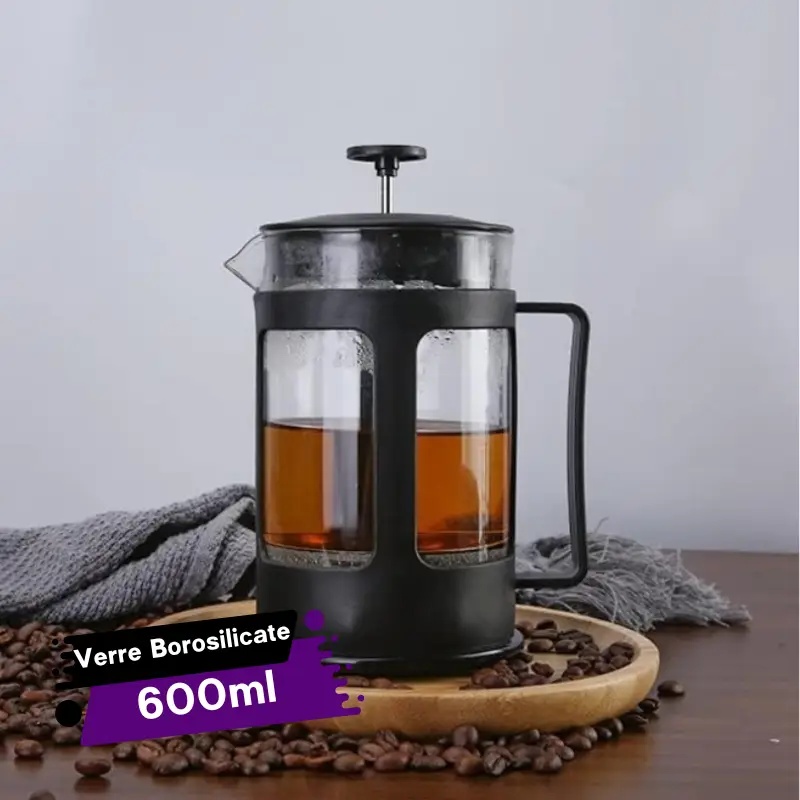 [CPP600-GO] Cafetière à Piston Presse Café et Thé 600 ml