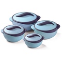 Set 4 Pièces Thermos Alimentaire Isotherme Bleu-PARISA Pinnacle