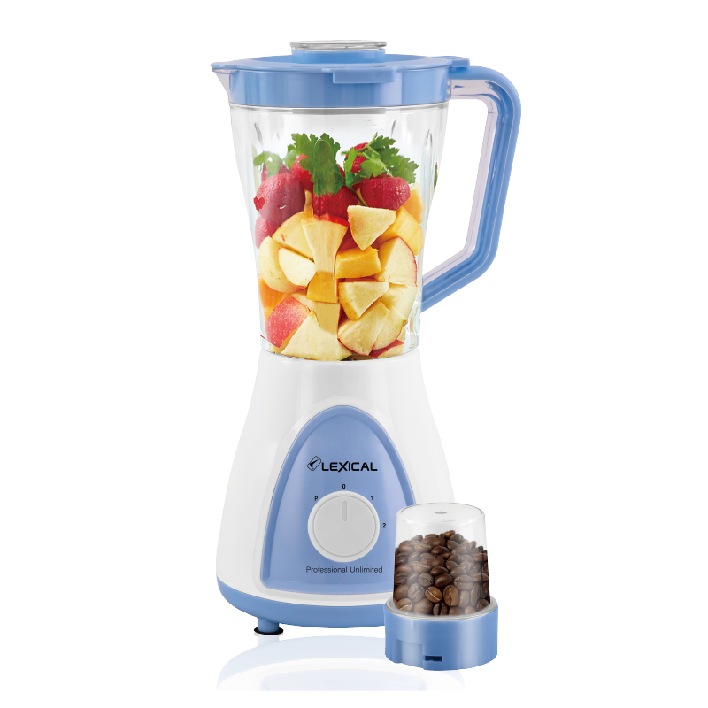 Blender Avec moulin café Lexical - 500W 1,5L - Bleu - Ciel