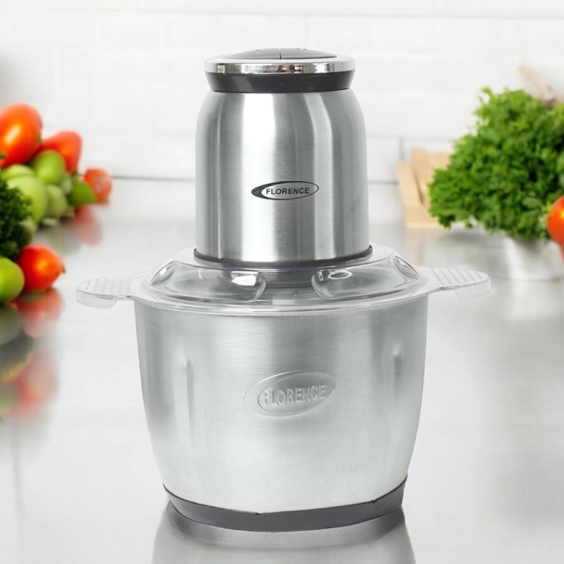 Hachoir électrique Florence En Bol Inox 3L-1000W-Noir