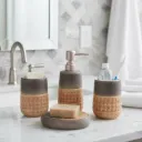 Ensemble de 4 accessoires de salle de bain en céramique GOLDEN HOUSE