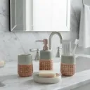 Ensemble de 4 accessoires de salle de bain en céramique GOLDEN HOUSE