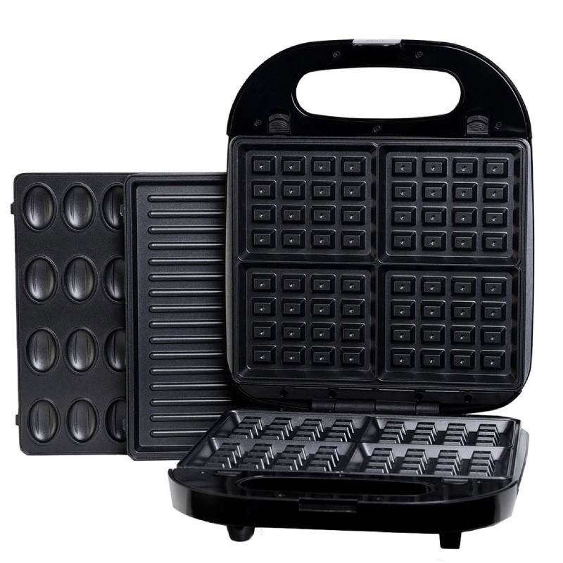Appareil De Cuisson 3en1 Florence Panini Gaufre Zouza 1400W- Noir