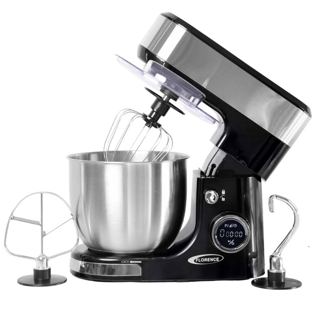 Robot Pétrin FLORENCE 5L avec afficheur SM-6466AE - 1300W - Noir