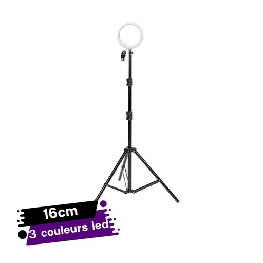 [YJ6-16] Lampe Annulaire LED Avec Trépied 160 Cm
