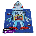 Cape de Bain à Capuche pour Plage en Polyester-Poncho - 58x58cm