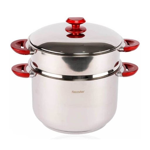 [COUS28GO] Couscoussier Hascevher Inox 12 L/28 cm