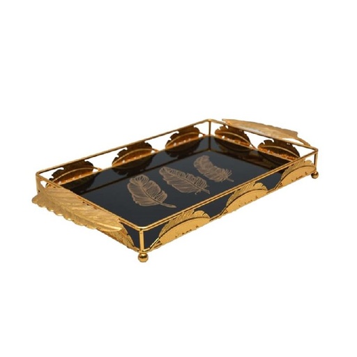 [PLP1GO] Plateau De Décoration Plume 42 x 29 Cm