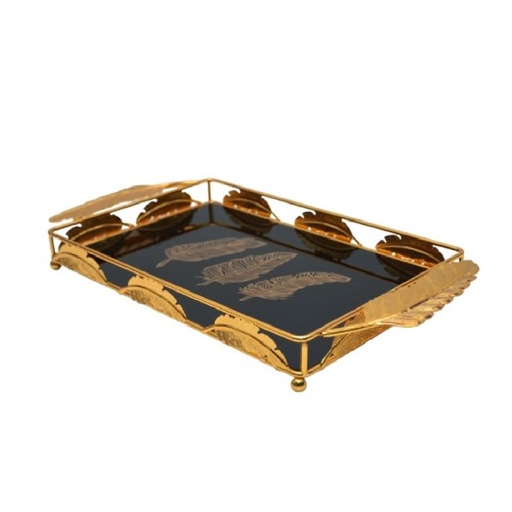 [PLP2GO] Plateau De Décoration Plume 34 X 22 Cm