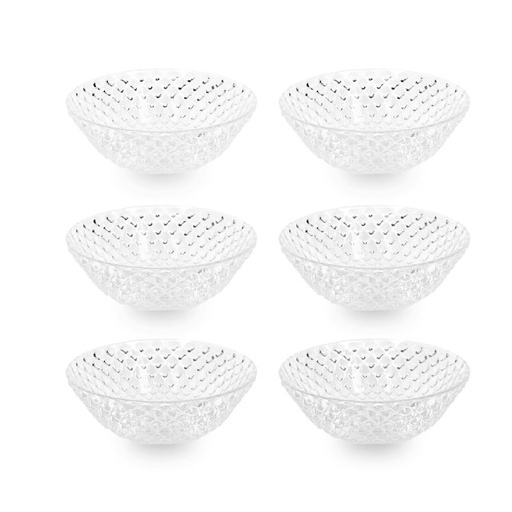 [LCM3GO] Bol En Verre 6 Pièces Maya Pour Salade De Fruits - 15 Cl-Motif 1