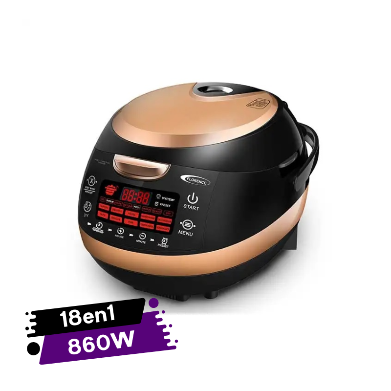 Appareil De Cuisson Multifonctionnel Electrique 18 en 1 Florence 860 W