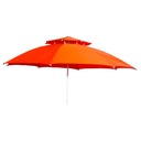 Parasol De Plage Double Chapeau 2,1 Mètres - En tissue anti UV