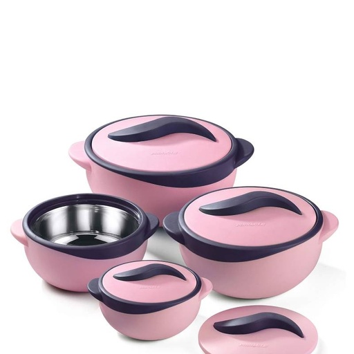 [PR1200-GO-Rose] Set 4 Pièces Thermos Alimentaire Isotherme Rose-PARISA Pinnacle