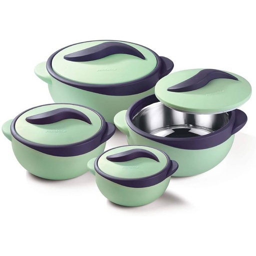 [PR1200-GO-Vert d eau] Set 4 Pièces Thermos Alimentaire Isotherme Vert d'Eau-PARISA Pinnacle