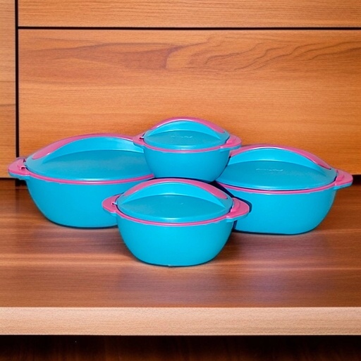 [PA1200-GO-Bleu] Set 4 Pièces Thermos Alimentaire Isotherme Bleu-PICASSO Pinnacle