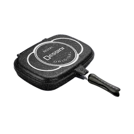 [PDFRD-GO-Noir] Poêle Double Face Royal DESSINI 36cm - NOIR