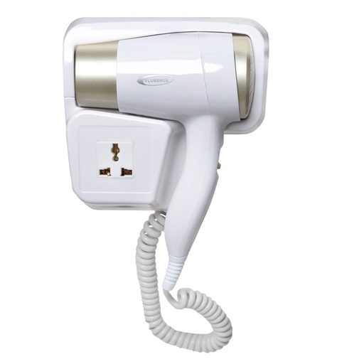 [HK382-GO] Sèche Cheveux Mural Florence 1500W- Blanc