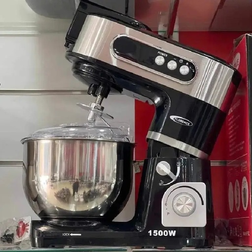 [SM6409E-2GO-Noir] Robot Pétrin Florence 6L à Afficheur Digitale-1500W - Noir