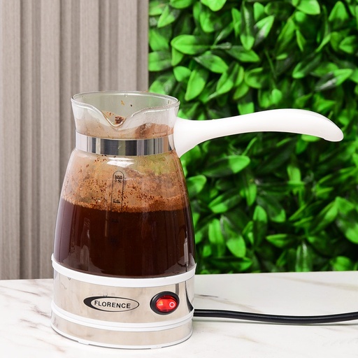 [HK426-GO-Blanc] Cafetière à Café Turc Florence 600W - 0,5L - Blanc