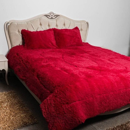 [DHC6C-GO-Rouge] Couette Caniche GOLDEN HOUSE 190 X 250 Cm-Rouge