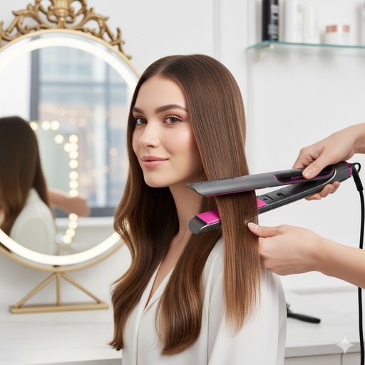 [HK396-GO] Lisseur De Cheveux Florence Avec Affichage LED - 55W