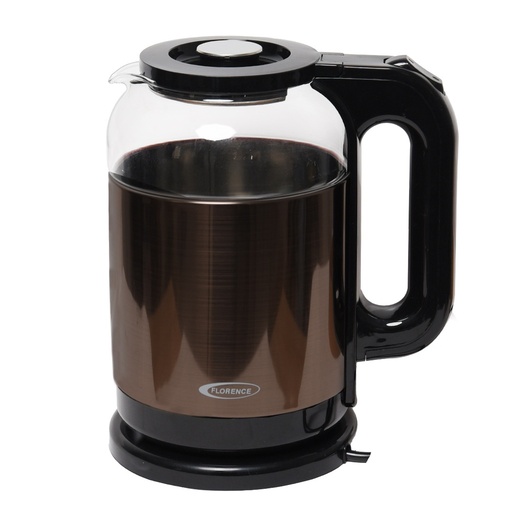 [HK415-GO-Marron] Bouilloire Électrique Florence 2L 1500W Marron