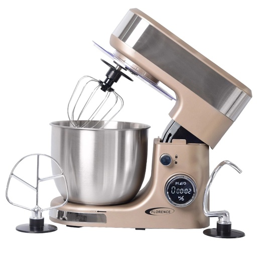 [SM6466AE-GO-Gold] Robot Pétrin FLORENCE 5L avec afficheur SM-6466AE - 1300W - Gold