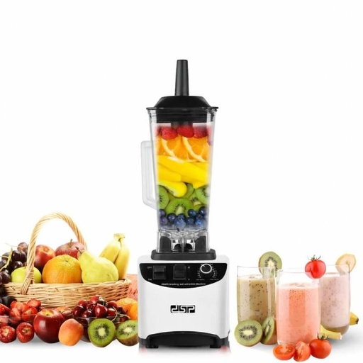 [KJ2099-GO-Blanc] Blender électrique multifonction DSP - 1800W - 2L- Blanc